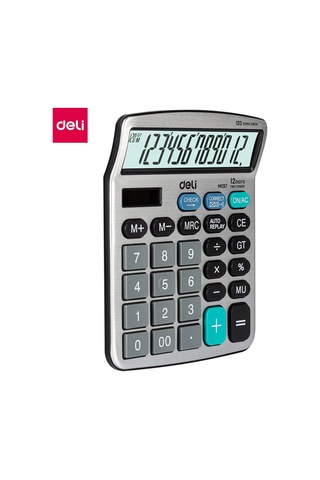 Hesap Makinesi Metal 12 Digit Gümüş Diğer
