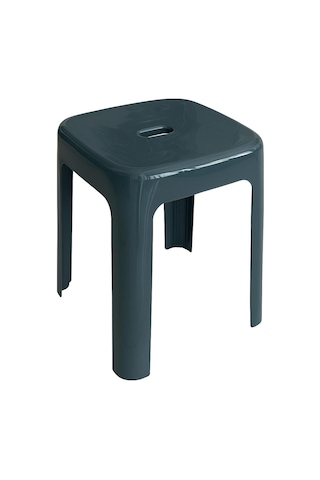 Saban Tabure Sağlam Plastik Kırılmaya Dayanıklı Bahçe, Balkon ,banyo Gri