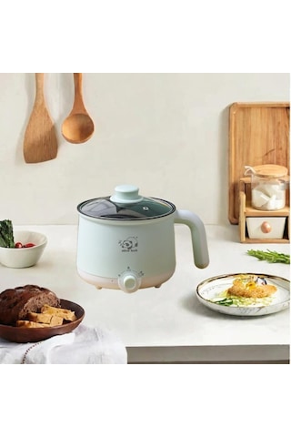 Homyl Mini Sıcak Tencere Yapışmaz Erişte Pişirici Vapursuz