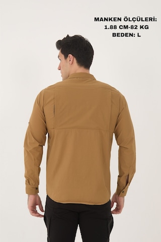 Camp Scoutland Camp376 Outdoor Tactical Rahat Ve Kullanışlı Su İticili Erkek Taktik Gömlek Hardal