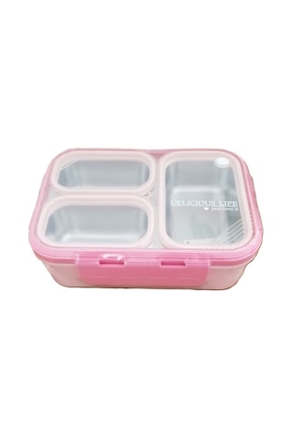 Akıllıelma-laxson Beslenme Kabı Çelik İthal Delicious Pembe 97097 0977 Pembe