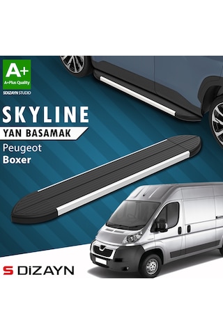 S-dizayn Peugeot Boxer 3 Kısa Şase Skyline Aluminyum Yan Basamak 203 Cm 2006 Üzeri A+ Kalite
