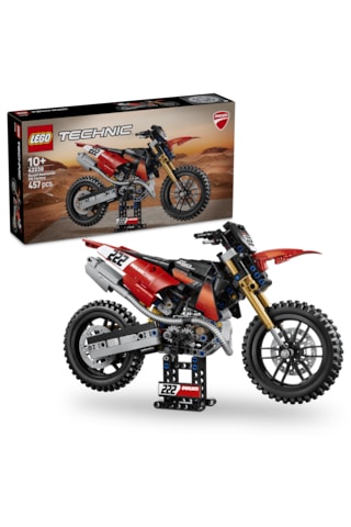 LEGO® Technic Ducati Desmo450 MX Factory Motosiklet 42238 - 10 Yaş ve Üzeri için Süspansiyon İçeren Oyuncak Yapım Seti (457 Parça)