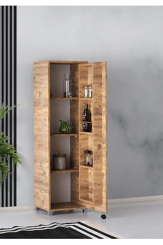Buket Çok Amaçlı Kiler Erzak Dolabı 45x42x160cm Kurulu 001