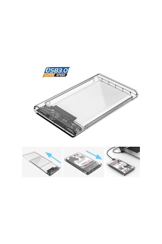 Orico Usb 3.0 To Sata 2.5’' Şeffaf Harici Harddisk Kutusu