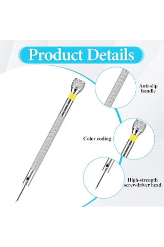 Leasetake Adet Mikro Tip Saatçi Tornavidası 0.8-1.4mm Gözlük Mücevher Onarımı İçin Cımbızlı Hassas Tornavida