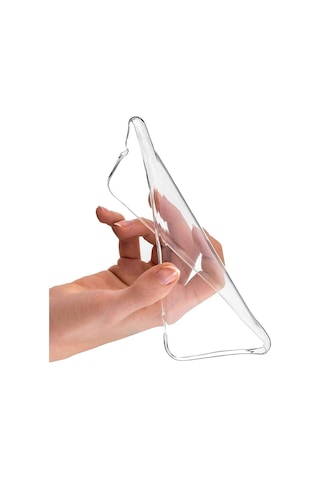 İphone Uyumlu 16 Pro Max Kılıf Cardy Şeffaf Kartlık Cepli Kapak Şeffaf