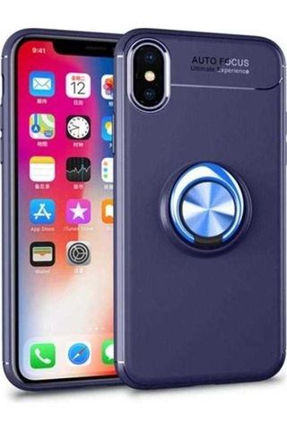 Apple Uyumlu iPhone Xs Max 6.5 Kılıf Zore Ravel Silikon Kapak Mavi