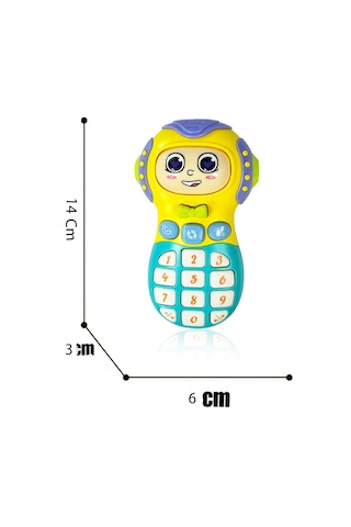 Toyaş Işıklı Ve Müzikli Ceptelefonu Bebek Motor Beceri Gelişimi Müzikli Oyuncak Ceptelefonu Bebek Oyuncağı Mor-sarı sarı