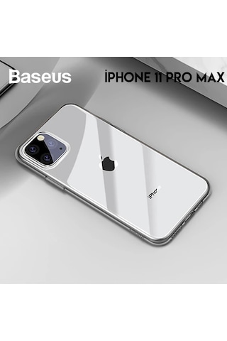 Baseus Simplicity Series Apple iPhone Uyumlu 11 Pro Max 6.5 Kılıf Şeffaf Gel Silikon Kılıf- 5775
