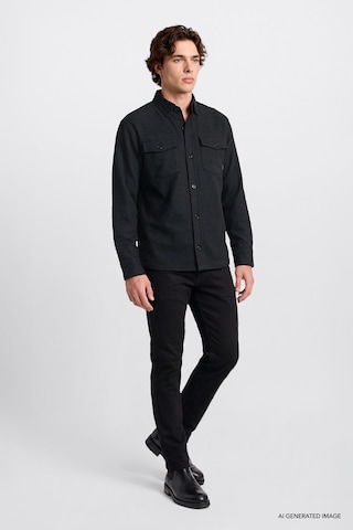 Lee Pamuklu Regular Fit Erkek Gömlek Ceket L2620157003 Antrasit