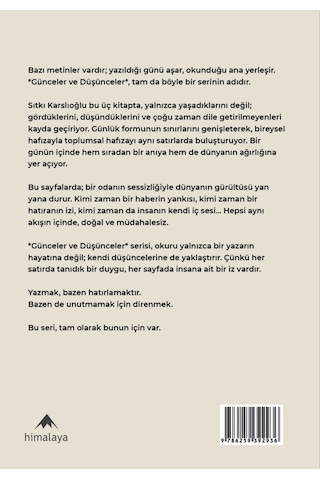 Günceler Ve Düşünceler Iıı