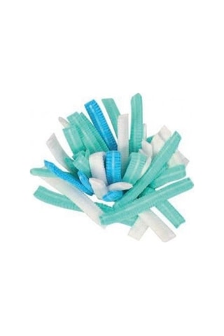 Tek Kullanımlık Akordeon Çift Lastik Beyaz Bone 52 CM 1000 Adet