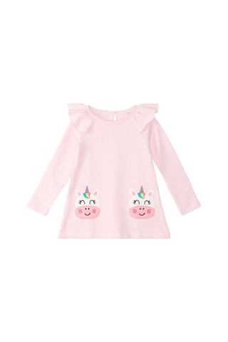 Cowcorn Pembe Kız Çocuk Elbise
