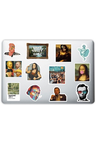 Art Sanat Tasarımlı Laptop Notebook Tablet Telefon Sticker Set 009