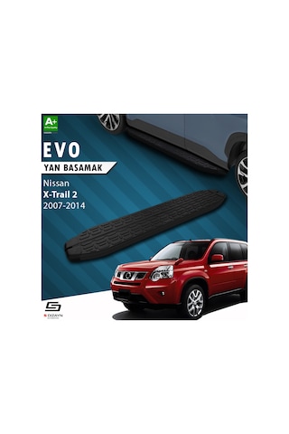 S-dizayn Nissan X-trail T31 Evo Siyah Yan Basamak 173 Cm 2007-2014