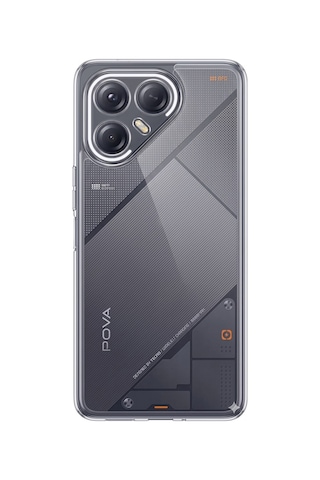 Tecno Pova 7 Ultra 5g Uyumlu Şeffaf Silikon Kılıf
