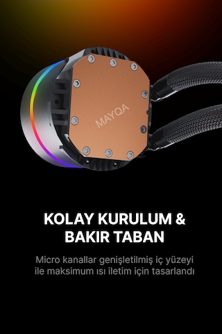 Gametech Hydra Ahd360b Argb Aynalı Fan 360mm Siyah Sıvı Soğutma