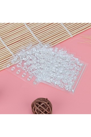 12 Adet Muhteşem 3d Tırnak Sanatı Çıkartmaları Kendin Yap Çıkartmaları Manikür Dekorasyon Araçları Gümüş Serisi