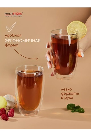 Multıstore 400 Ml Cam Bardaklar, 2'li Set 185447665 Beyaz