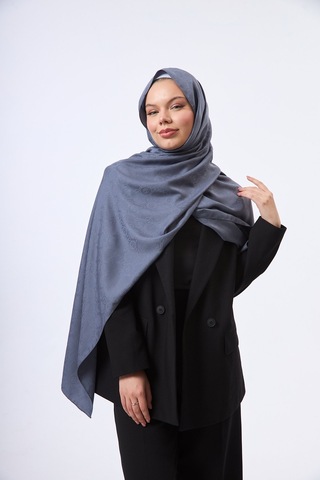 Mirsoy Scarf Mir Modern Desen Şal Gri