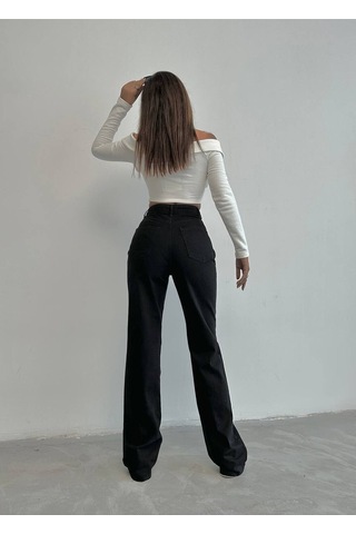 Zdnjeans Yeni Sezon Siyah Bol Kesim Kot Pantolon Lacivert