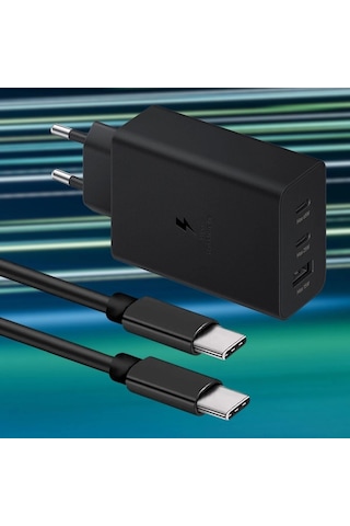 65w Hızlı Şarj Edebilen Type C Uçlu Şarj Aleti Çok Renkli