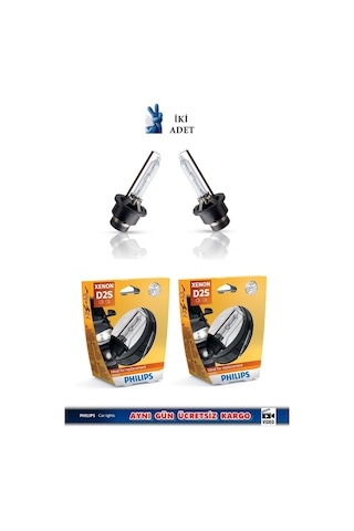 Phılıps 2 Adet D2s Xenon Standart Ampul, No: 85122 Vıs1