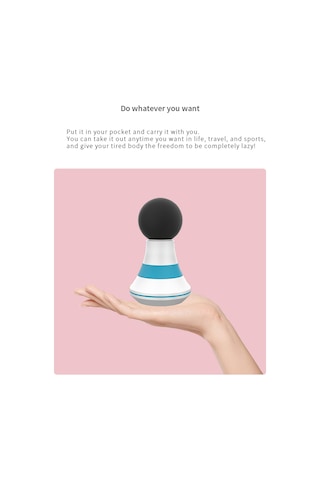 Samdoo El Tipi Elektrikli Masaj Cihazı - Kas Açısını Alleviate Et - 6 Seviye Şiddet - 400mah Pil - Sarı Sarı