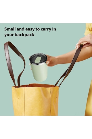 Novahub 350ml Otomatik Karıştırmalı Termos - Şarj Edilebilir, Ipx6 Su Geçirmez Pembe Pembe