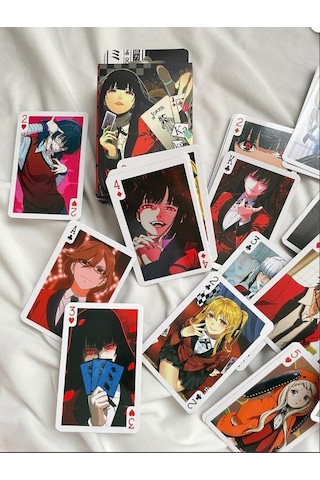 İskambil Kağıdı Anime Kakegurui Poker Oyun Kartı 54 Adet İskambil Destesi