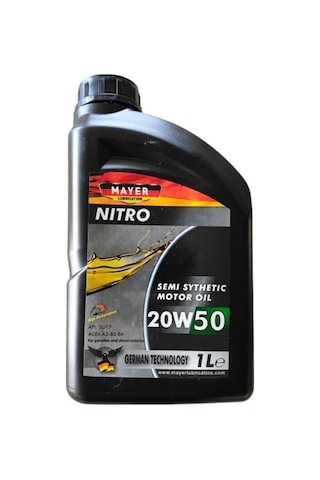Mayer Nitro 20w50 Yarı Sentetik Motor Yağı 1lt