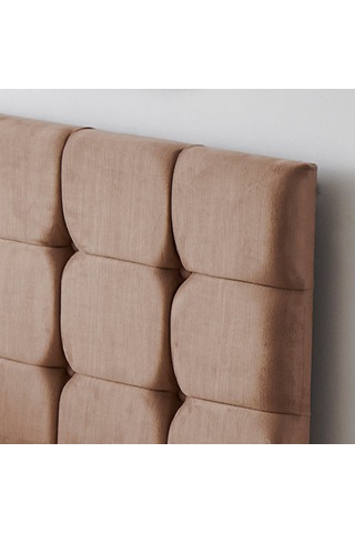 Nironyatak Rama Çift Kişilik Yatak Başlığı - 150 Cm Sütlü Kahve Kumaş Başlık