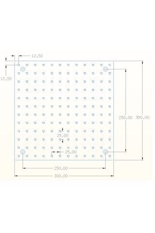 Optik Breadboard 300 x 300 x 12 MM