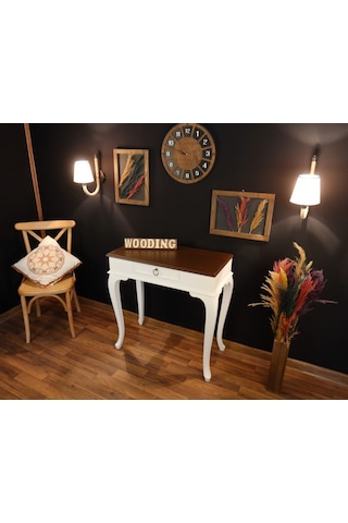 Wooding 80 Cm Çekmeceli Masif Beyaz Ceviz Dresuar (548586126) Ceviz