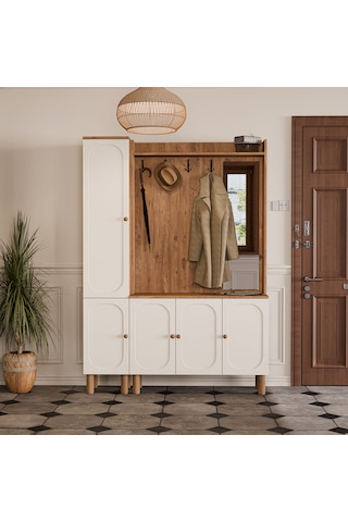 Set 5092-5091 Roma Sağ Aynalı 5 Kapaklı Membran 4 Askılı Bohem