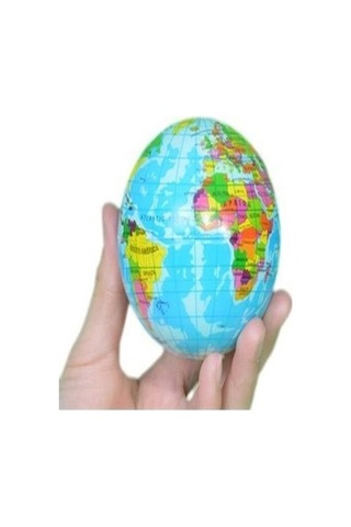 Stres Topu Dünya Haritalı - Büyük Boy