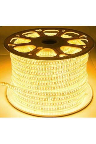 220v Hortum Led Şerit 5050 3çip 60 Led Günışığı