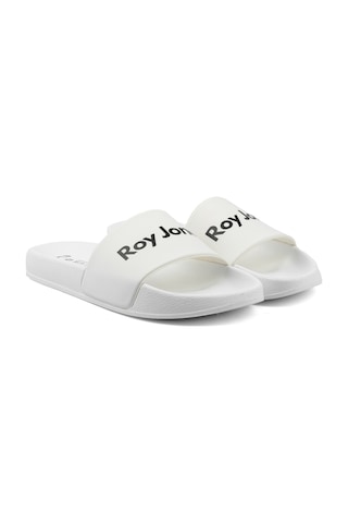 Roy Jones Summery Slide Rahat Yazlık Erkek Terlik-beyaz Beyaz