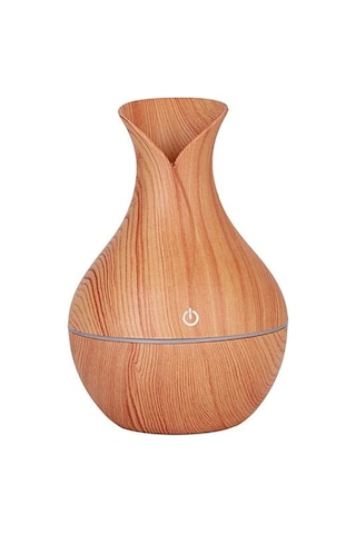Humidifier Vazo Şekilli Ahşap Difüzör Ultrasonik Buhardanlık Oda Hava Nemlendirici