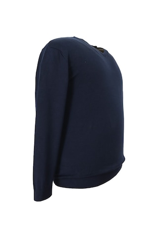 Erkek Büyük Beden Battal Boy 110 Kilo İçin Uygun V Yaka Triko Kazak Lacivert