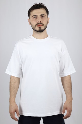 Ventov %100 Pamuk Oversize Bisiklet Yaka Erkek Tişört Vts2601 Gri