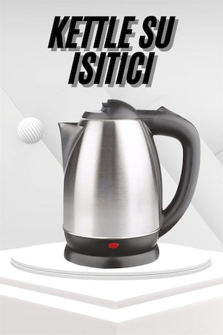 Yeni - 698 - Nesil Saplı Uzun Ömürlü Paslanmaz Çelik Su - Glblseme - Isıtıcı Kettle
