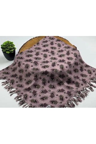 Beyce Cotton Sökme Boncuklu Desenli Tülbent 06440 Pembe