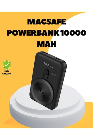 Hnrlıshp Manyetik Kablosuz Powerbank 22.5w Hızlı Şarj Lcd Göstergeli Çok Renkli