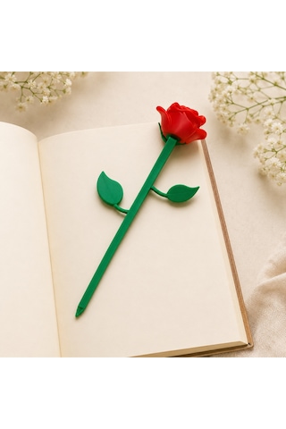 Gül Tasarımlı Kitap Ayracı Estetik Ve Şık Okuma Aksesuarı Dekoratif Çiçek Kitap Ayracı Gül Tasarımlı Kitap Ayracı Estetik Ve Şık Okuma Aksesuarı Dekoratif Çiçek Kitap Ayracı