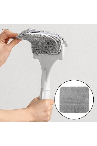 Paspas Yedek Kafası, Toz Paspas Kafası, Yedek Çok Fonksiyonlu Kolay Temizlenen Mikrofiber Paspas Kafası, Duş Ev Zemin Temizliği İçin