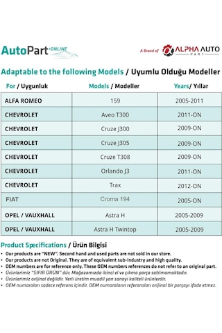 Opel Astra J,insigna,meriva,mokka,mokka X İçin Termostat Su Hortumu Boru Konnektörü