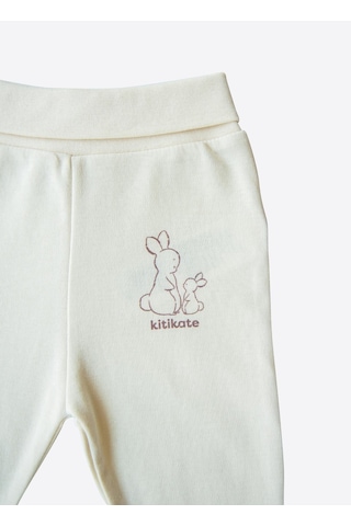 Kitikate Organik New Basic Patiksiz Pantolon Natural Krem