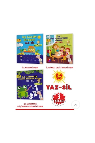 2-4 Yaş Evde Etkinlik Seti – Yaz-Sil Kitaplar Yükselen Zeka